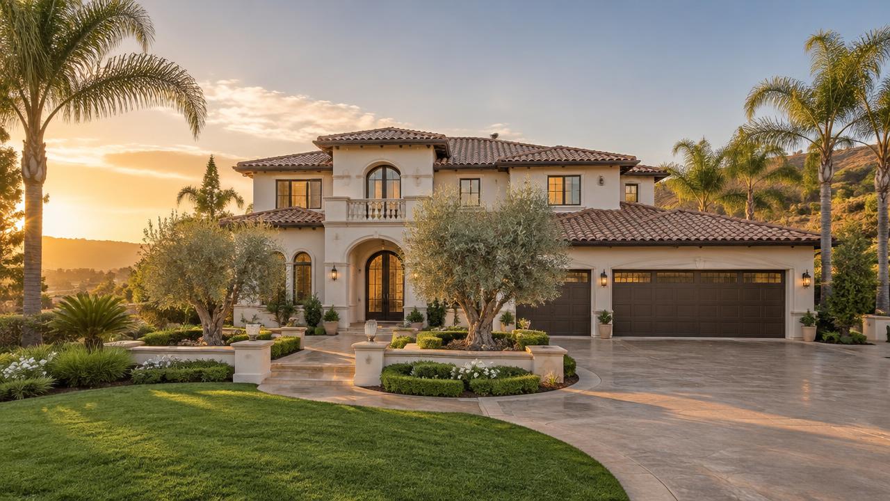 Illustrative photo of a high-end Riverside, California estate home